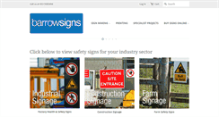 Desktop Screenshot of barrowsigns.com